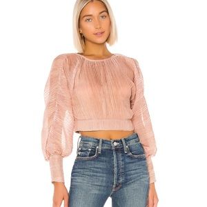 HOUSE OF HARLOW Pink Long Sleeve Blouse